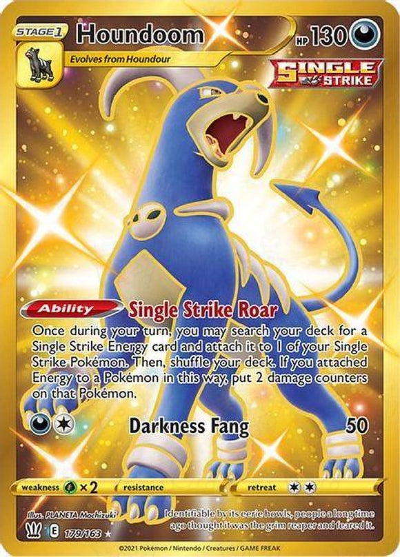Pokemon TCG: Battle Styles: Houndoom (Secret) 179/163 Trading Cards