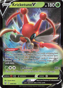 Pokemon Tcg: Battle Styles: Kricketune V 006/163 Ultra Rare Trading Cards