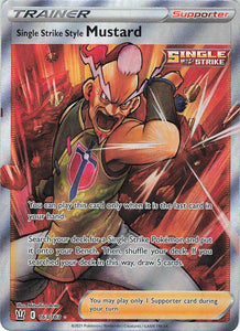 Pokemon Tcg: Battle Styles: Single Strike Style Mustard (Full Art) 163/163 Ultra Rare Trading Cards