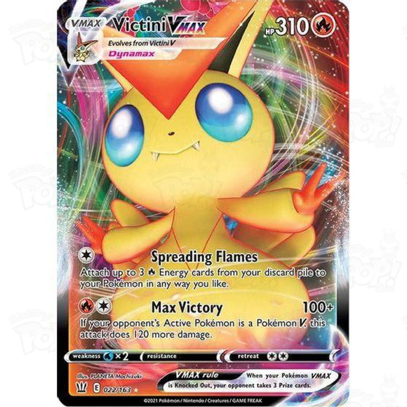 Pokemon TCG: Battle Styles: Victini Vmax 022/163 Ultra Rare Trading Cards