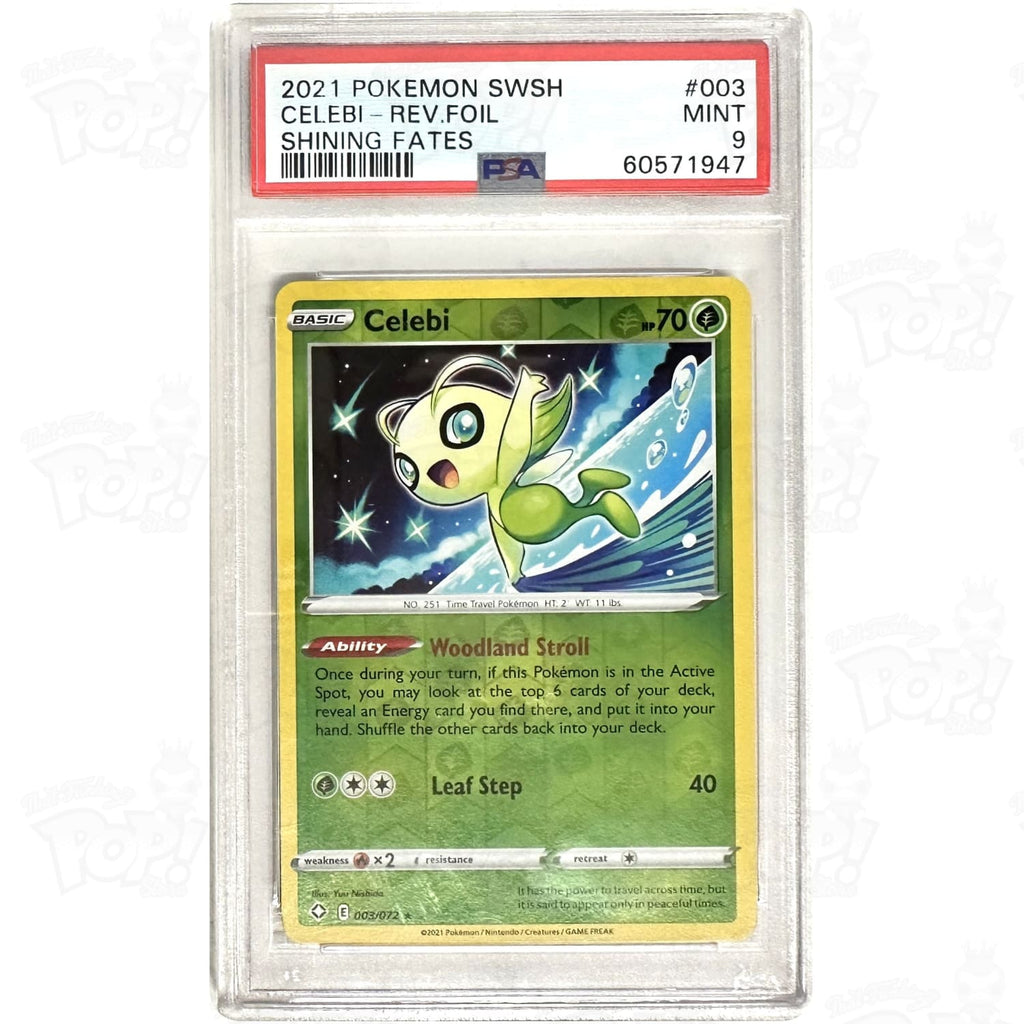 Pokemon TCG: Celebi Shining Fates 003/072 / Reverse Holo PSA 9 #3