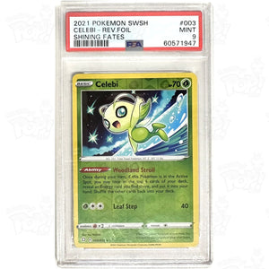 celebi pokemon card worth Pokemon TCG: Celebi Shining Fates 003/072 / Reverse Holo PSA 9 #3