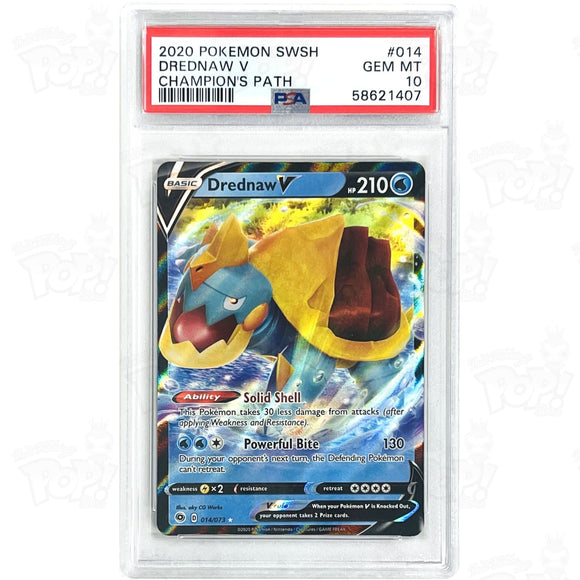Pokemon Tcg: Champions Path Drednaw V 14/73 / Ultra Rare Psa 10 #1 Trading Cards