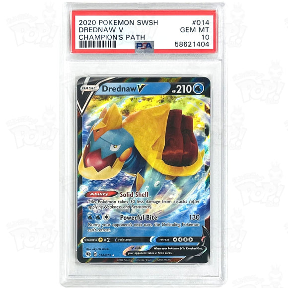 Pokemon Tcg: Champions Path Drednaw V 14/73 / Ultra Rare Psa 10 #2 Trading Cards