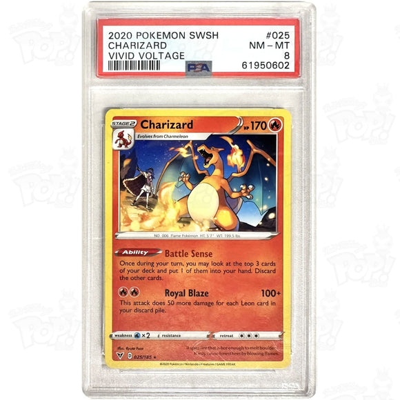 Pokemon TCG: Charizard Vivid Voltage 025/185 PSA 8 Pokemon TCG: Charizard Vivid Voltage 025/185 PSA 8