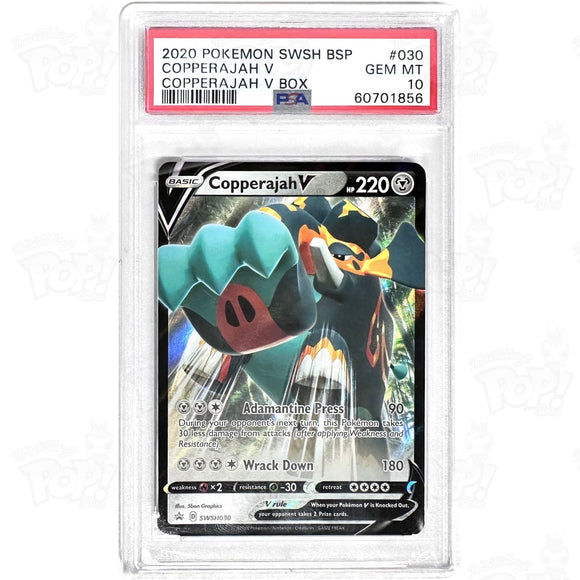 Pokemon Tcg: Copperajah V Swsh02: Rebel Clash 136/192 Psa 10 Trading Cards