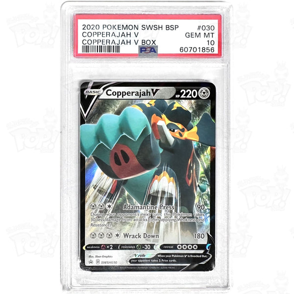 Pokemon TCG: Copperajah V SWSH02: Rebel Clash 136/192 PSA 10