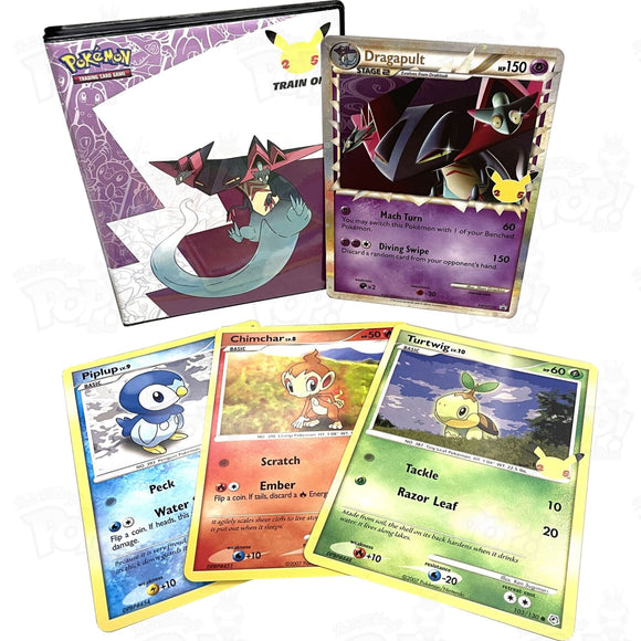 Pokemon TCG: Dragapult Folder + 4 Jumbo Cards Trading