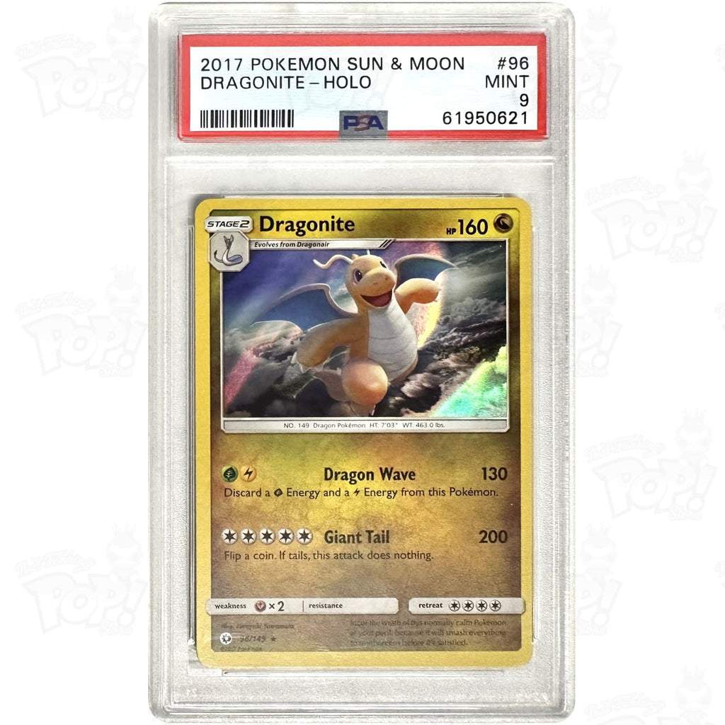 Pokemon TCG: Dragonite SM Base Set 96/149 / Holo Rare PSA 9 Pokemon TCG: Dragonite SM Base Set 96/149 / Holo Rare PSA 9