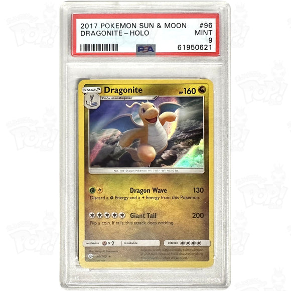 Pokemon TCG: Dragonite SM Base Set 96/149 / Holo Rare PSA 9 Pokemon TCG: Dragonite SM Base Set 96/149 / Holo Rare PSA 9