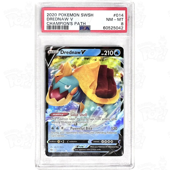 Pokemon Tcg: Drednaw V Champions Path 14/73 Psa 8 Trading Cards