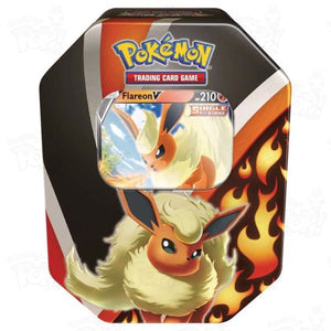 Pokemon TCG: Eevee Evolutions Tin Flareon V Trading Cards