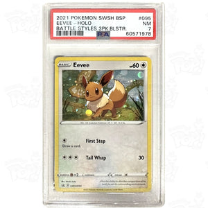 Pokemon Tcg: Eevee Swsh095 / Promo Holo Psa 7 Trading Cards