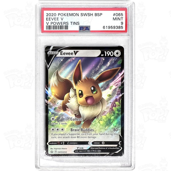 Pokemon Tcg: Eevee V Swsh065 / Promo Psa 9 Trading Cards