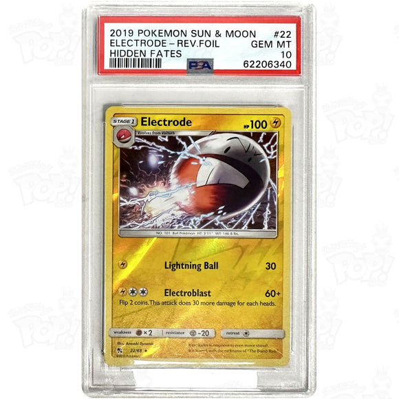 Pokemon TCG: Electrode Hidden Fates 22/68 / Holo PSA 10