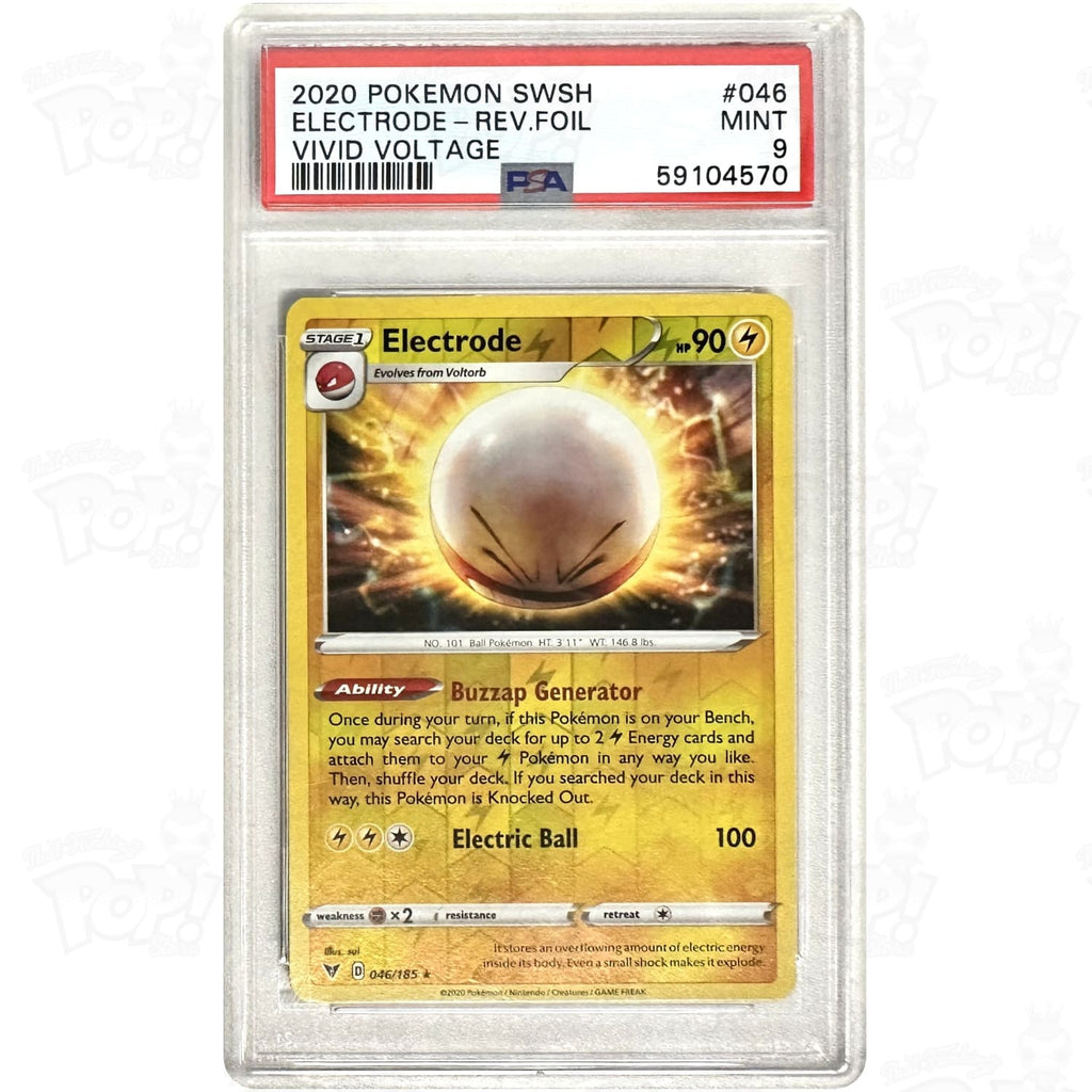 Pokemon TCG: Electrode SWSH04: Vivid Voltage 046/185 / Reverse Holo PSA 9 #2 Pokemon TCG: Electrode SWSH04: Vivid Voltage 046/185 / Reverse Holo PSA 9 #2