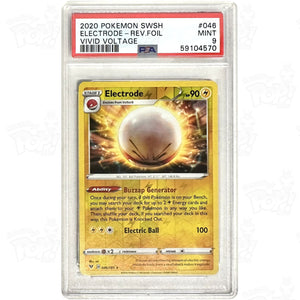 Pokemon TCG: Electrode SWSH04: Vivid Voltage 046/185 / Reverse Holo PSA 9 #2 Pokemon TCG: Electrode SWSH04: Vivid Voltage 046/185 / Reverse Holo PSA 9 #2
