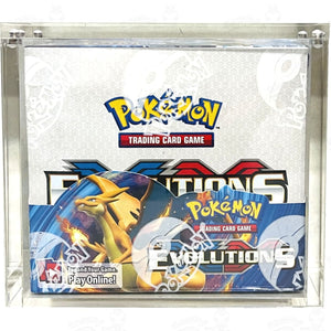 Pokemon TCG: Evolutions Booster Box - Factory Sealed + Acrylic Case Trading Cards