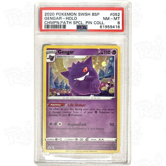 Pokemon Tcg: Gengar Sws052 Psa 8 #1 Trading Cards