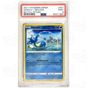 Pokemon Tcg: Horsea Swsh05: Battle Styles 031/163 / Reverse Holo Psa 9 Trading Cards