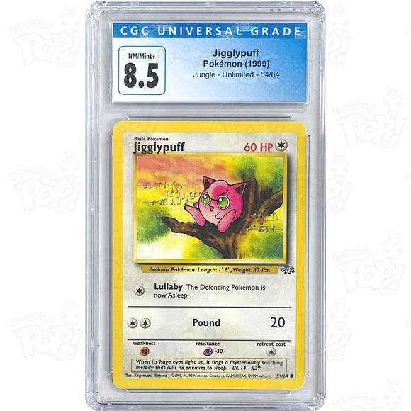 Pokemon Tcg: Jungle Jigglypuff 54 / Common Cgc 8.5 Trading Cards