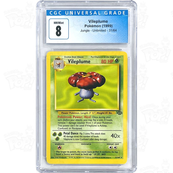 Pokemon Tcg: Jungle Vileplume 31/64 Cgc 8 Trading Cards