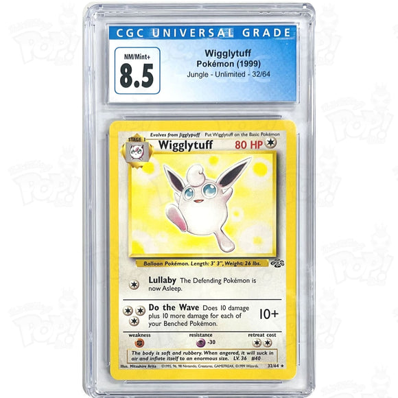 Pokemon Tcg: Jungle Wigglytuff 32 / Rare Cgc 8.5 Trading Cards