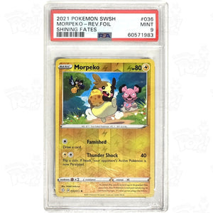 Pokemon Tcg: Morpeko Shining Fates 036/072 / Reverse Holo Psa 9 Trading Cards