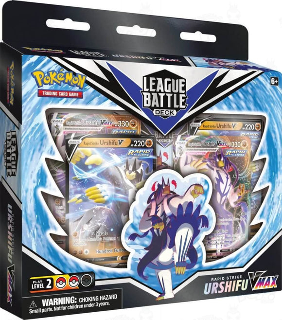 Pokemon Tcg: Rapid Strike Urshifu Vmax League Battle Deck Trading Cards