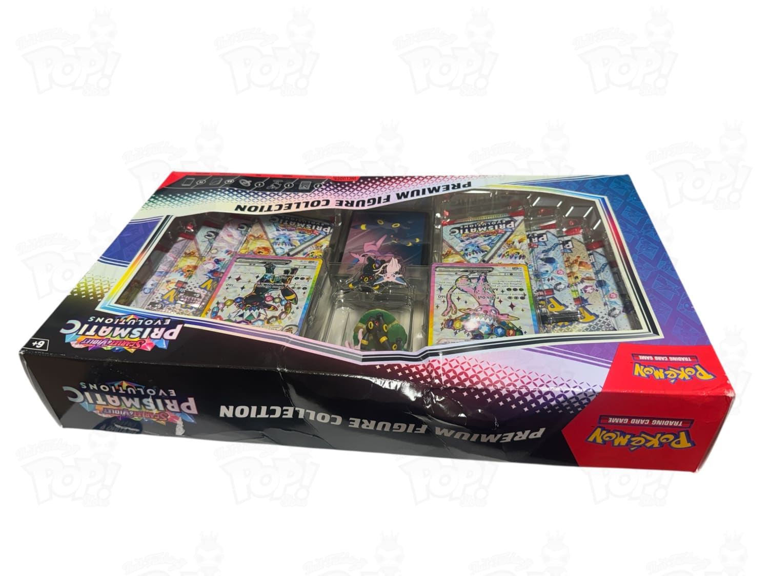 pokemon trading card game: prismatic evolutions premium figure collection Pokemon Sword & Shield: Blue Collectible Pokeball Tin: 3 Booster Packs –  TheGeekPeek main image 0