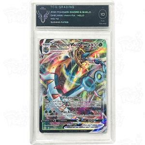 Pokemon Tcg: Shining Fates 010/072 / Ultra Rare Dhelmise Vmax Tcg 10 Trading Cards