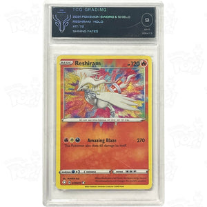 Pokemon Tcg: Shining Fates 017/072 / Amazing Rare Reshiram Tcg 9 Trading Cards