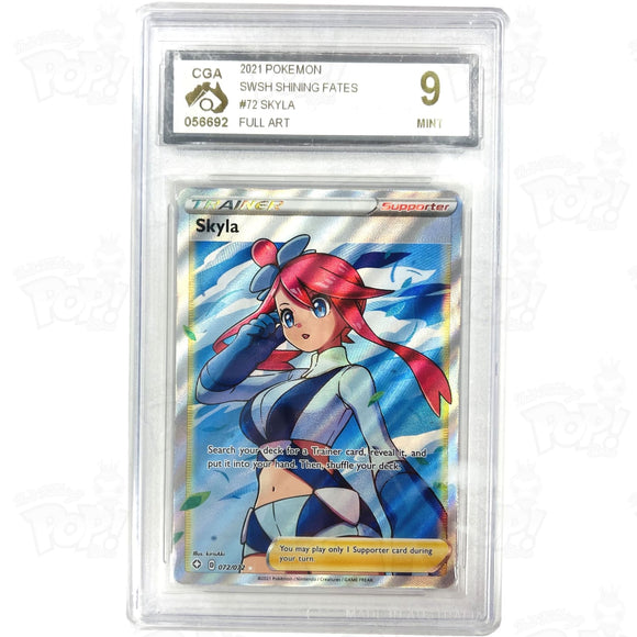 Pokemon Tcg: Shining Fates 072/072 / Ultra Rare Skyla (Full Art) Cga 9 Trading Cards