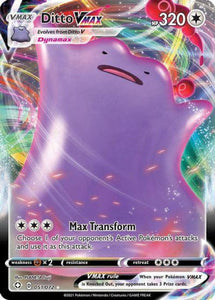 Pokemon TCG: Shining Fates: Ditto Vmax 051/072 / Ultra Rare Trading Cards