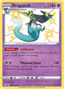 Pokemon TCG: Shining Fates: Dragapult Sv062/sv122 / Shiny Holo Rare Trading Cards