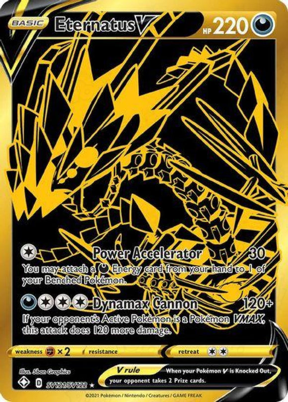 Pokemon TCG: Shining Fates: Eternatus V Sv121/sv122 / Shiny Holo Rare Trading Cards