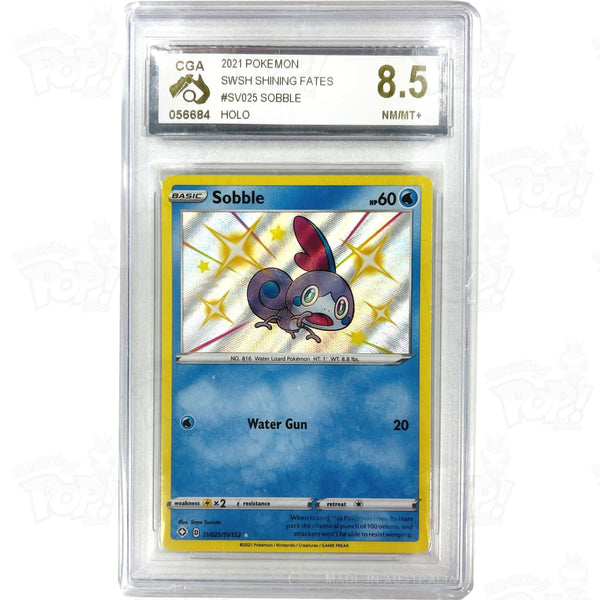 Pokemon TCG: Shining Fates: Shiny Vault SV025/SV122 / Shiny Holo Rare Sobble CGA 8.5