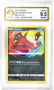 Pokemon Tcg: Shining Fates Yveltal 046/072 / Amazing Rare Cga 9.5 Trading Cards