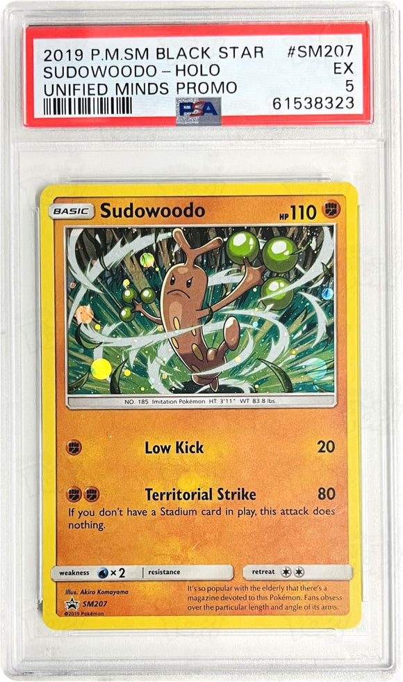 Pokemon Tcg: Sm Promos Sudowoodo Sm207 / Promo Psa 5 Trading Cards