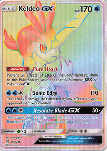Pokemon Tcg: Sm - Unified Minds Keldeo Gx 240/236 / Secret Rare Trading Cards