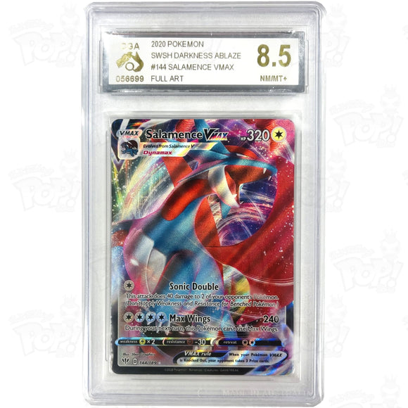 Pokemon Tcg: Swsh03: Darkness Ablaze 144/189 / Ultra Rare Salamence Vmax Cga 8.5 Trading Cards