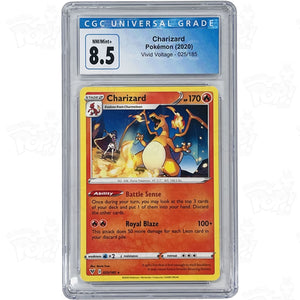 Pokemon Tcg: Swsh04: Vivid Voltage 025/185 / Rare Charizard Cgc 8.5 Trading Cards