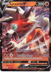 Pokemon Tcg: Swsh07: Evolving Skies Lycanroc V 091/203 / Ultra Rare Trading Cards