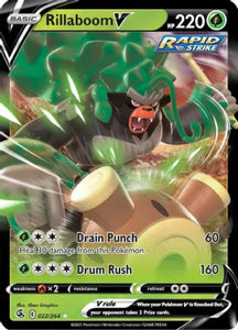 Pokemon Tcg: Swsh08: Fusion Strike Rillaboom V 022/264 / Ultra Rare