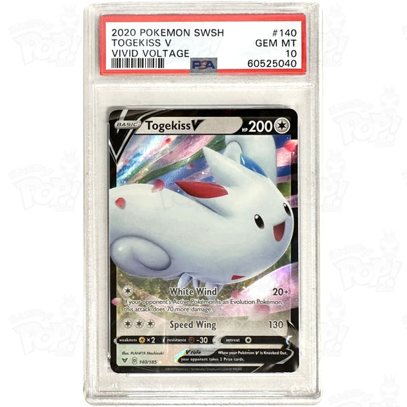 Pokemon Tcg: Togekiss V 140/185 / Ultra Rare Psa 10 Trading Cards