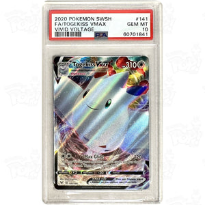 togekiss vmax pokemon card value Pokemon TCG: Togekiss VMAX 141/185 / Ultra Rare PSA 10