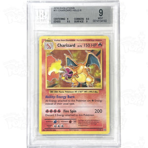 charizard pokemon card 11 108 Pokemon TCG: XY Evolutions Charizard Holo 11/108 BGS 9