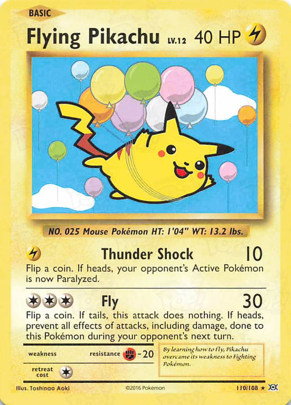 Pokemon Tcg: Xy Evolutions: Flying Pikachu 110 / Secret Rare Trading Cards
