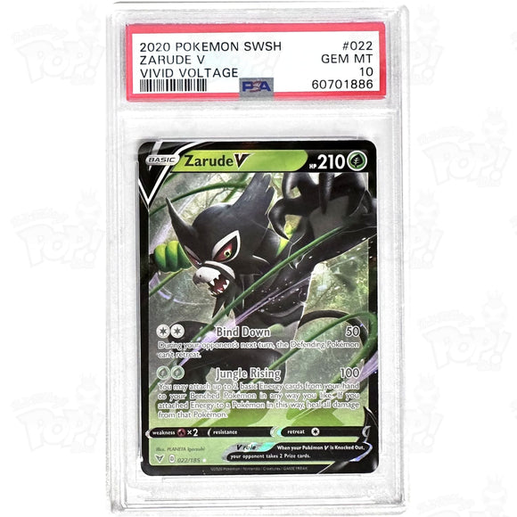 Pokemon Tcg: Zarude V 022/185 Psa 10 Trading Cards