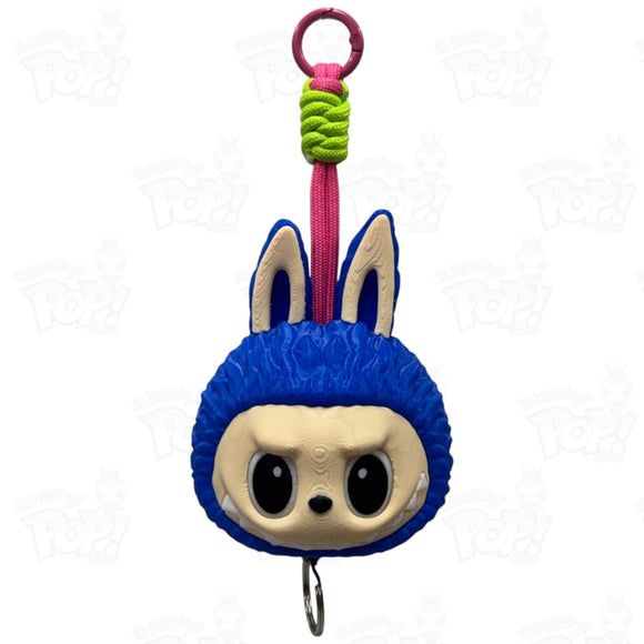 Pop Mart The Monsters Labubu Custom 3D Printed 50cm Retractable Bag Charm (Blue) Loot